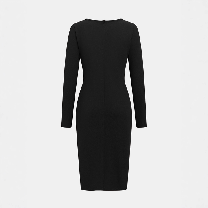 Teresa – Leather Patchwork Zipper Bodycon Dress
