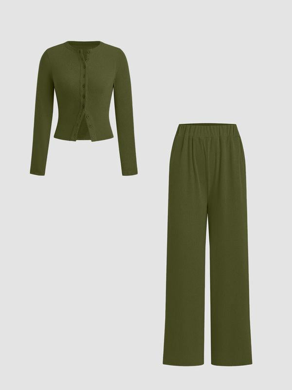 Sally – Cosy Fuzzy Fleece Two-Piece Lounge Sweater Set
