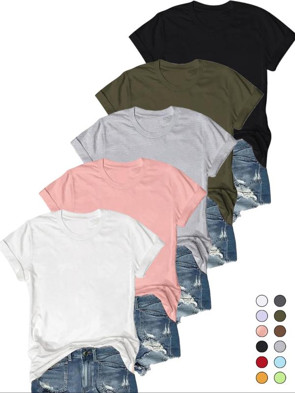 Olive – Casual Short Sleeve Tee Pack of 5