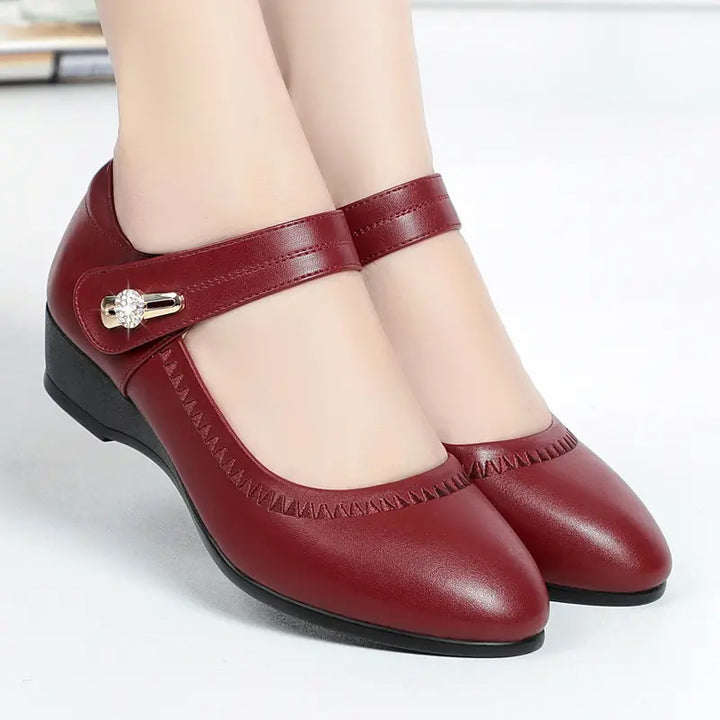 Lydia – Mary Jane Wedge Comfort Shoes