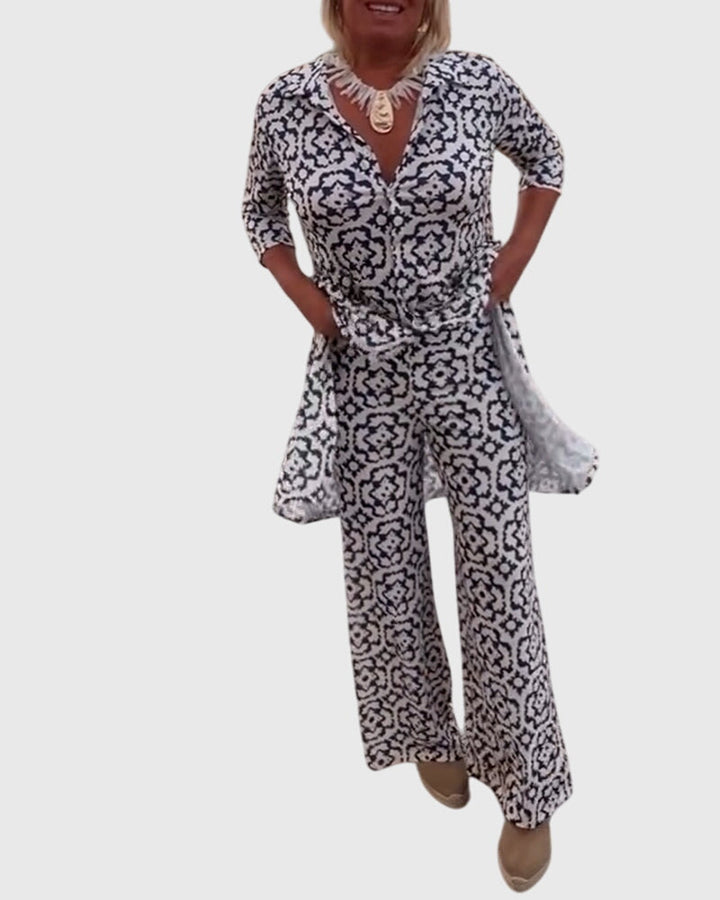 Nadine – Elegant Vintage Two-Piece Set