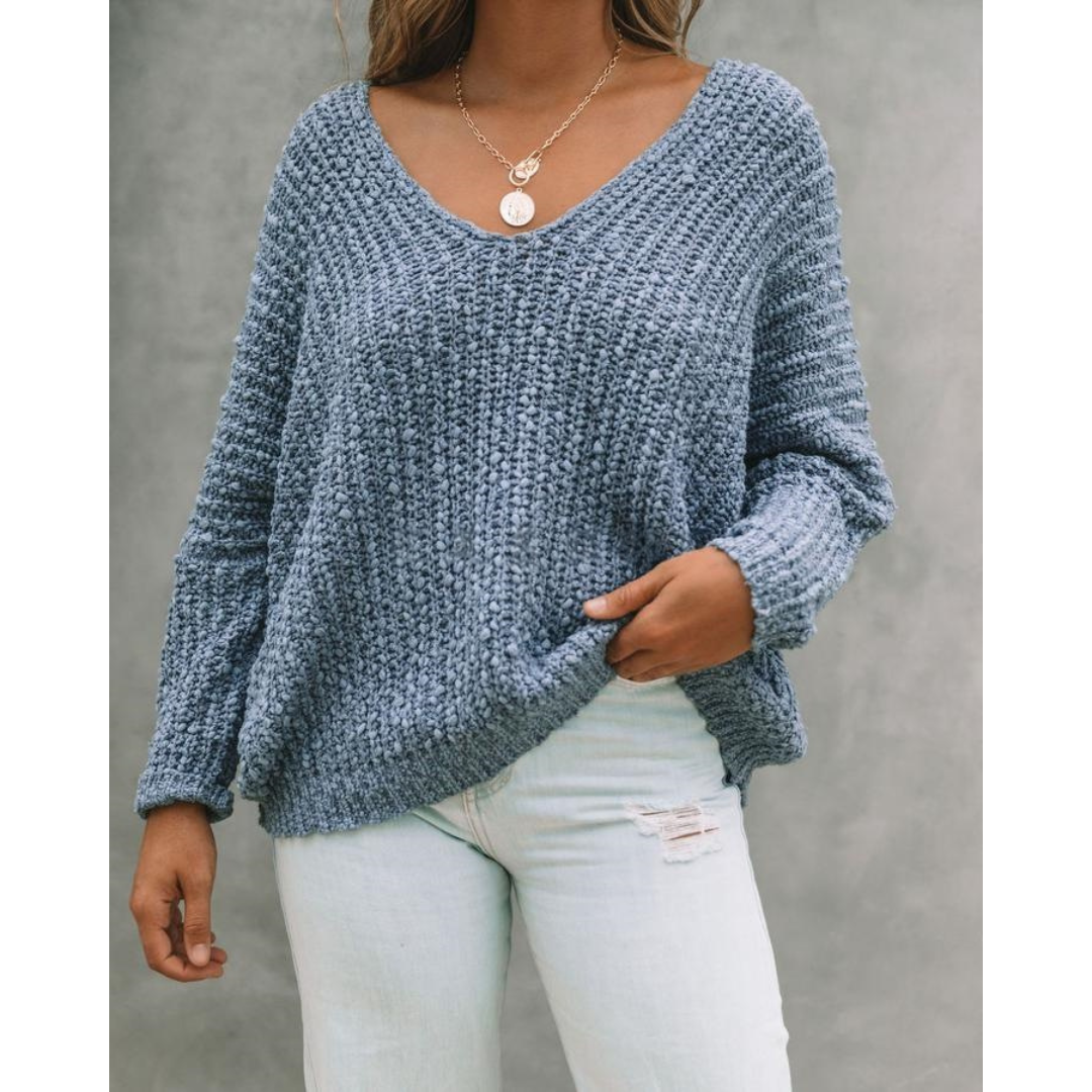 Angela – Luxe Buttoned Sweater