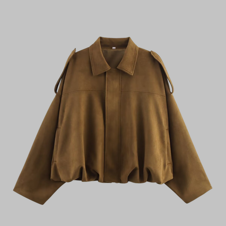 Eugenia – Relaxed Drop Shoulder Collared Jacket