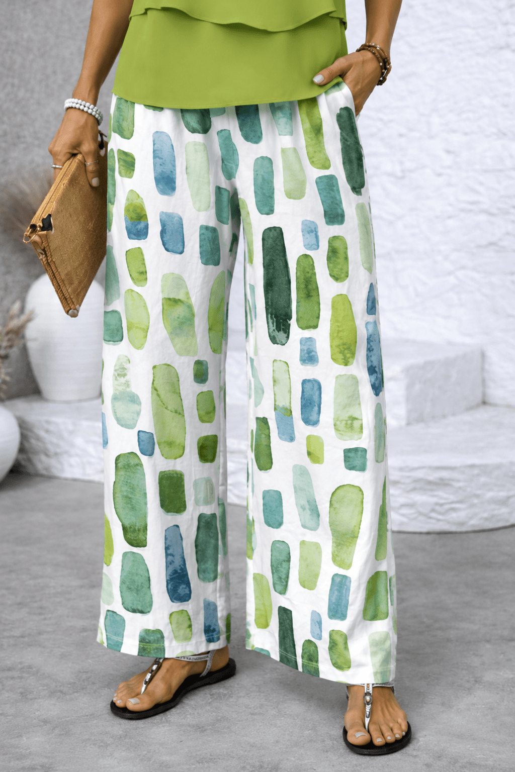 Sheena – Sleeveless Top and Wide-Leg Trouser Set