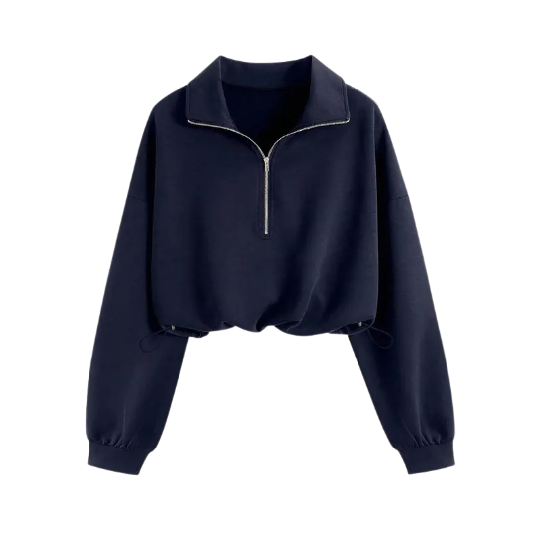 Glenda – Elegant Warm Bomber Jacket with Faux Fur Collar and Hood