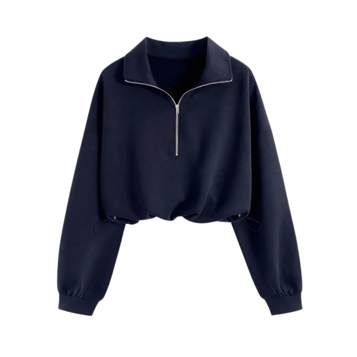 Glenda – Elegant Warm Bomber Jacket with Faux Fur Collar and Hood