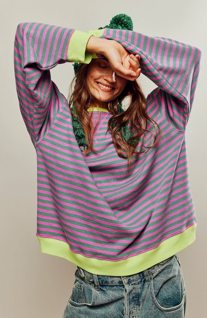 Cynthia – Playful Striped Sweater