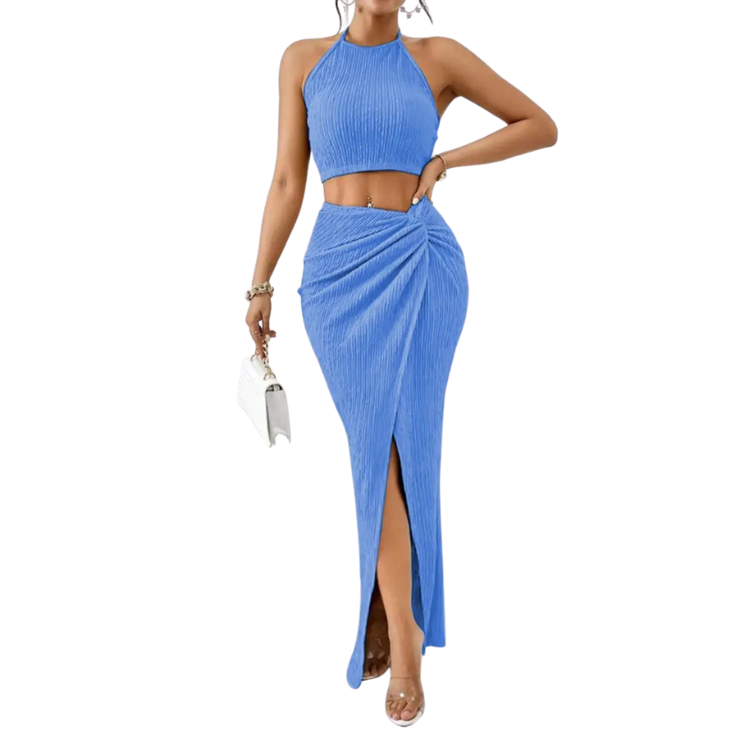 Eileen – Chic Sleeveless Tie Waist Dress
