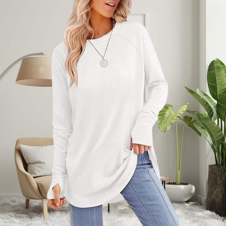 Josie – Cozy Round Neck Long Sleeve Top
