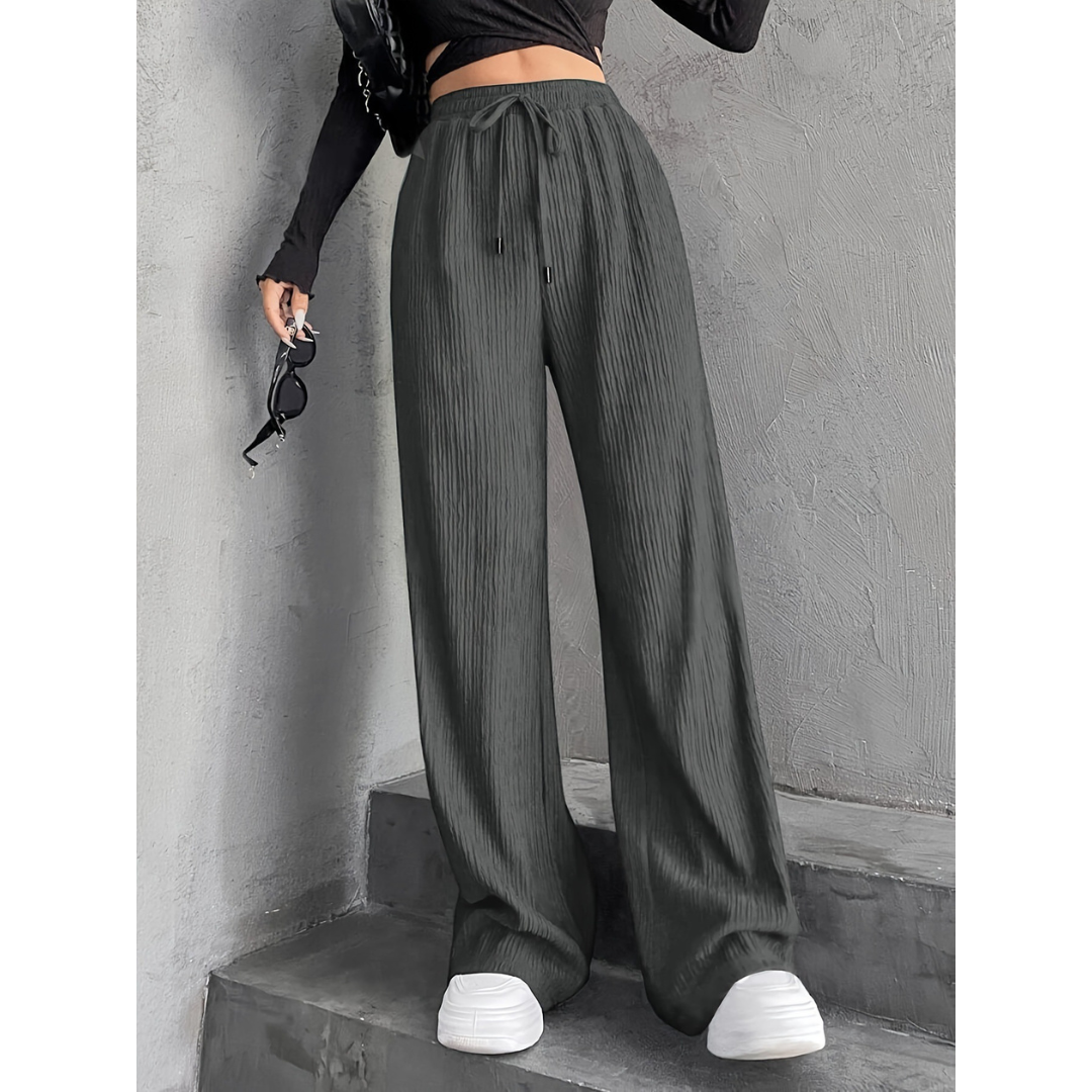 Lynda – Casual Wide Leg Comfy Everyday Trousers