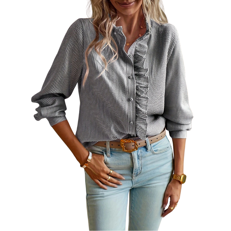 Betty – Effortless Button Front Blouse