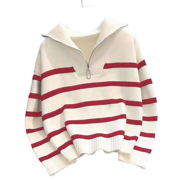 Angela – Comfy Long Sleeve Zip-Up Plush Winter Jacket