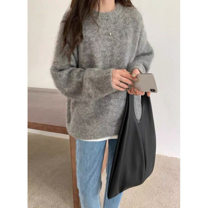 Ethel – Comfy Long Sleeve Round Neck Sweater