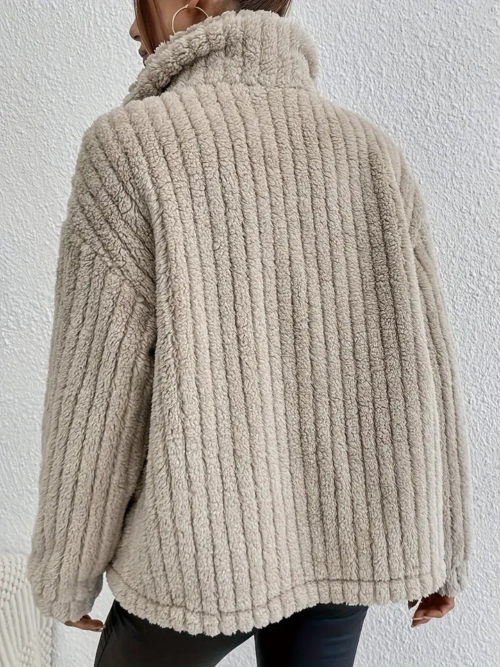 Nova – Double-Sided Velvet Button Cardigan