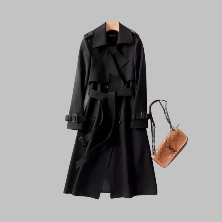 Susan – Elegant Knee-Length Loose Fit Coat
