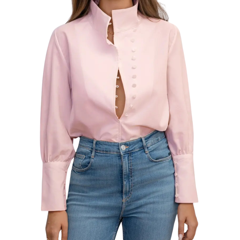 Margo – Chic Long Sleeve V-Neck Bodycon Mini Dress