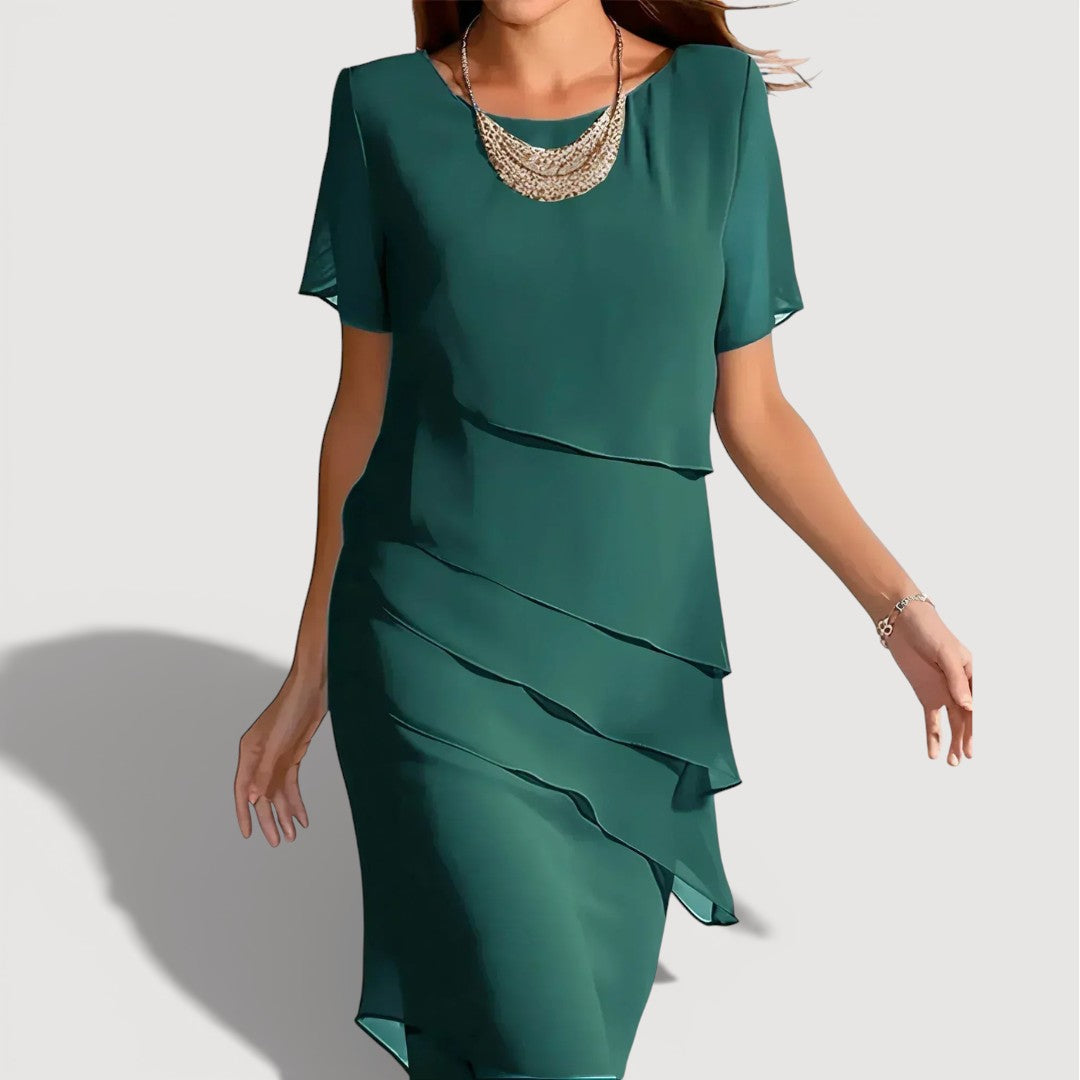 Pamela – Layered Midi Dress