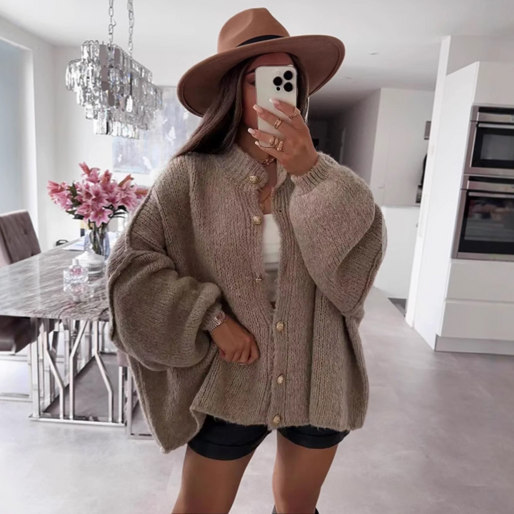 Josie – Classic Button-Down Long Sleeve Cardigan