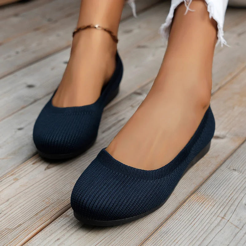Rosemary – Bicolour Flat Mule