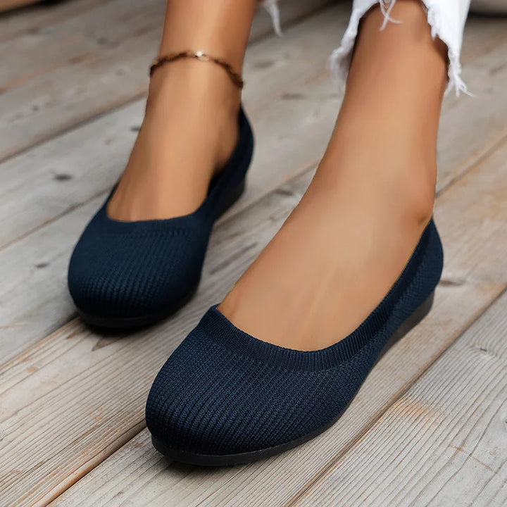 Rosemary – Bicolour Flat Mule