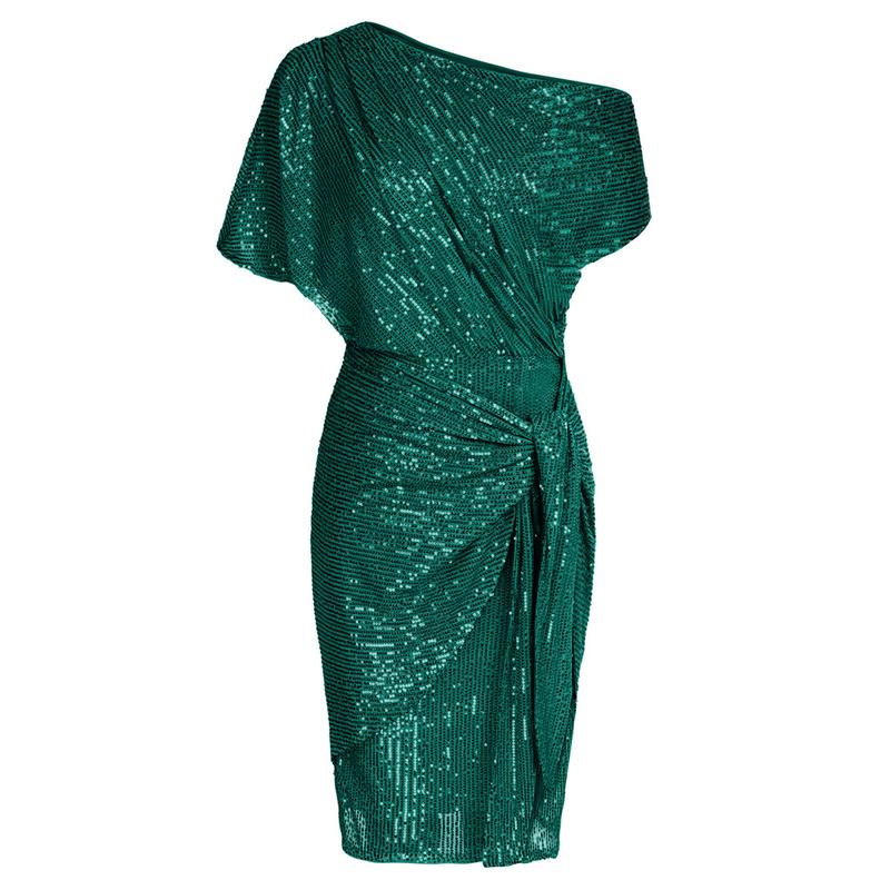 Anthea – Elegant Sequined Off-Shoulder Bodycon Party Dress