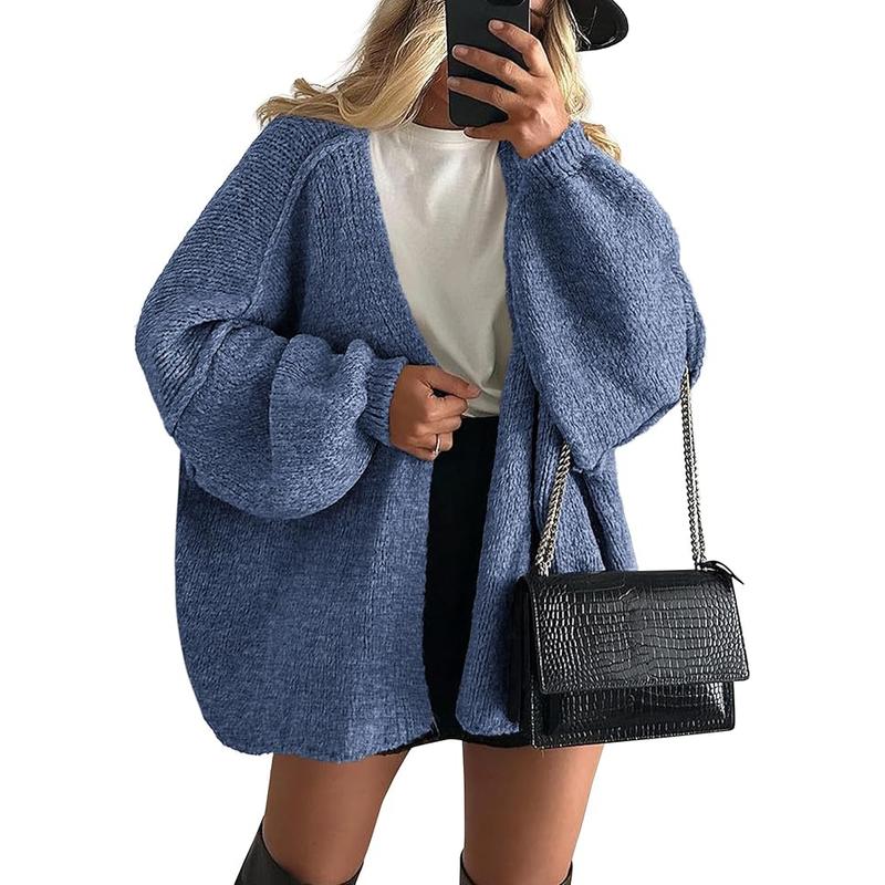 Sheena – Oversized Lantern Sleeve Autumn Knit Cardigan