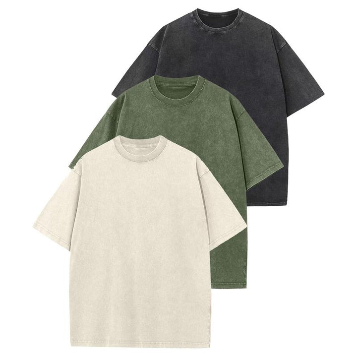 Hollie – Casual Crew Neck Loose Fit T-Shirt 3-Pack