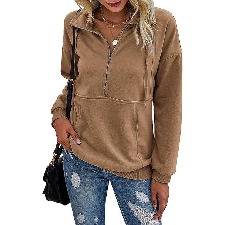 Annie – Lapel Zip-Up Casual Pullover Sweatshirt