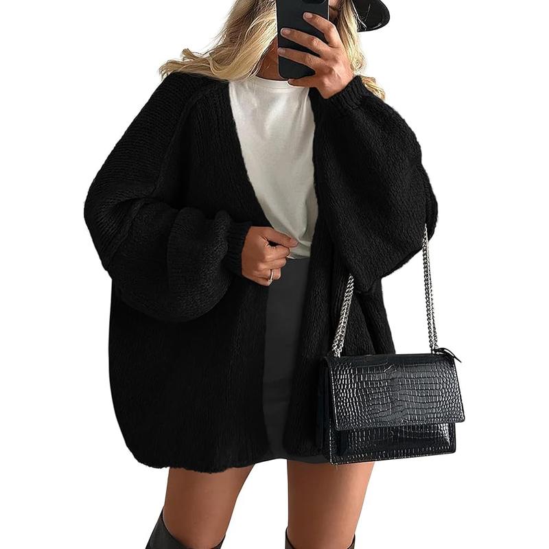 Sheena – Oversized Lantern Sleeve Autumn Knit Cardigan