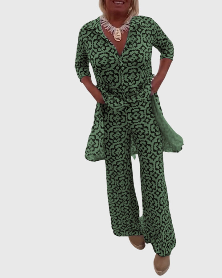 Nadine – Elegant Vintage Two-Piece Set