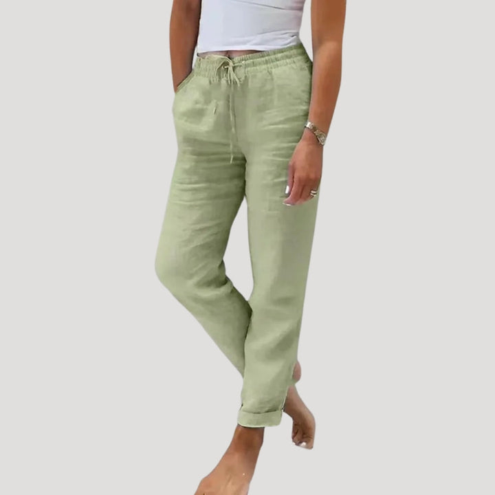 Janet – Casual Drawstring Lightweight Trousers