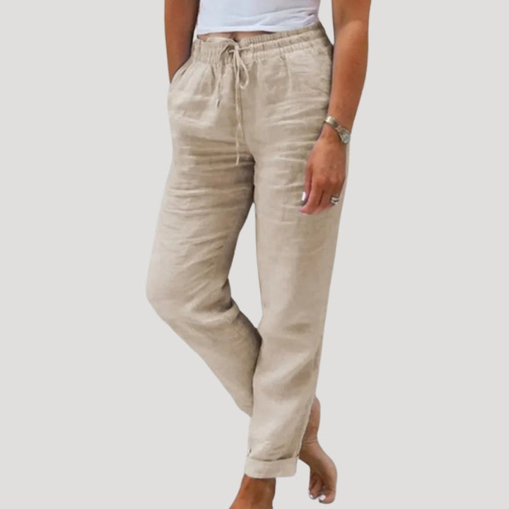 Janet – Casual Drawstring Lightweight Trousers