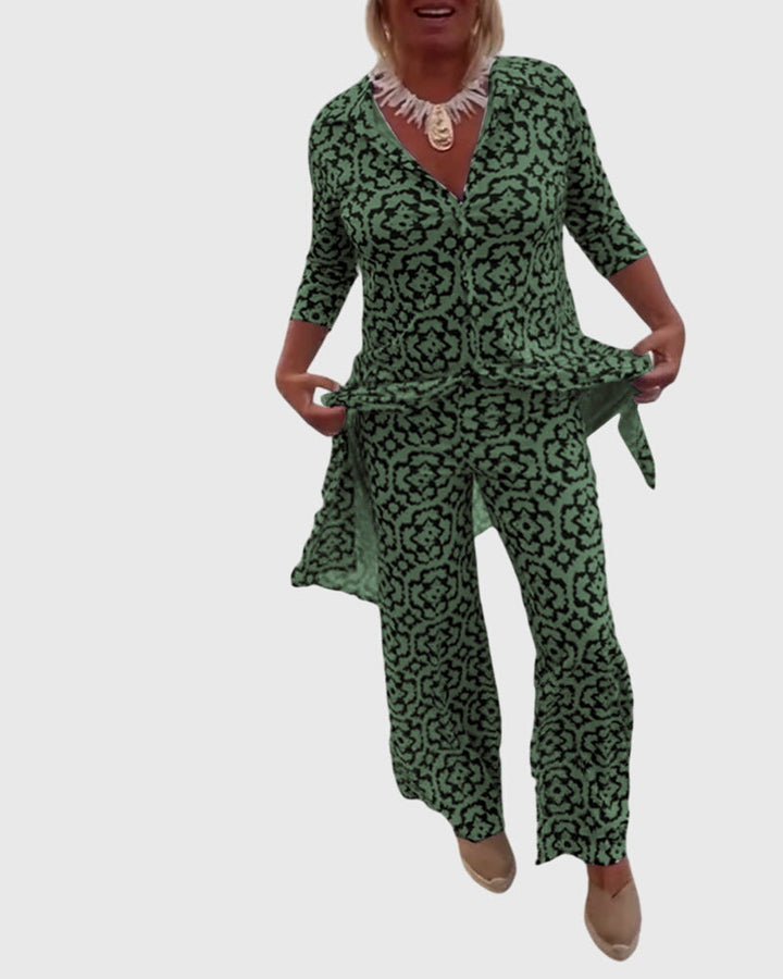 Nadine – Elegant Vintage Two-Piece Set