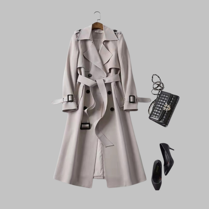 Susan – Elegant Knee-Length Loose Fit Coat