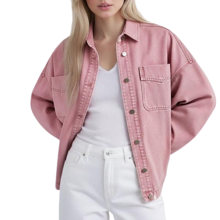 Sharon – Solid Zip-Up Collared Workout Jacket