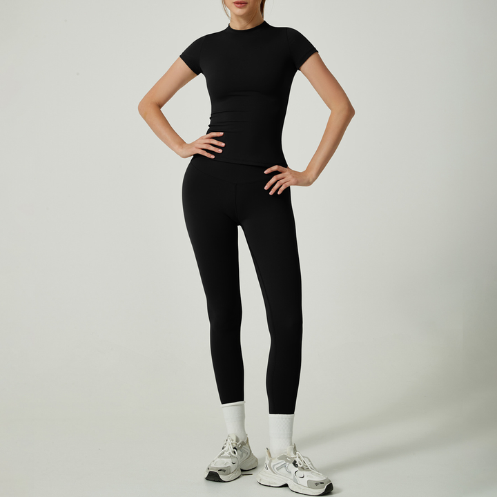 Sonia – Casual Plain Top and Leggings Loungewear Set