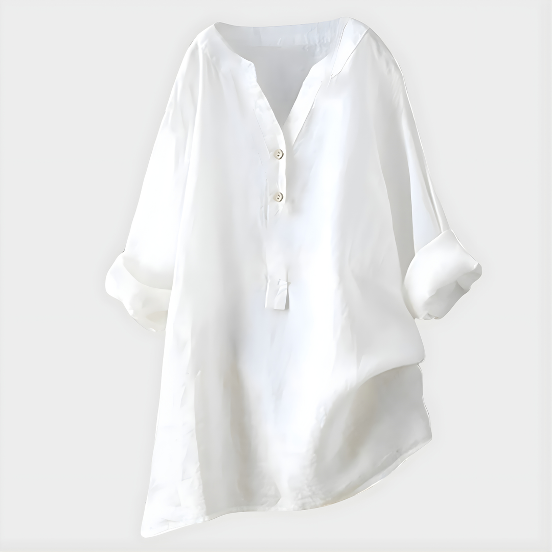 Diane – Elegant V-Neck Blouse