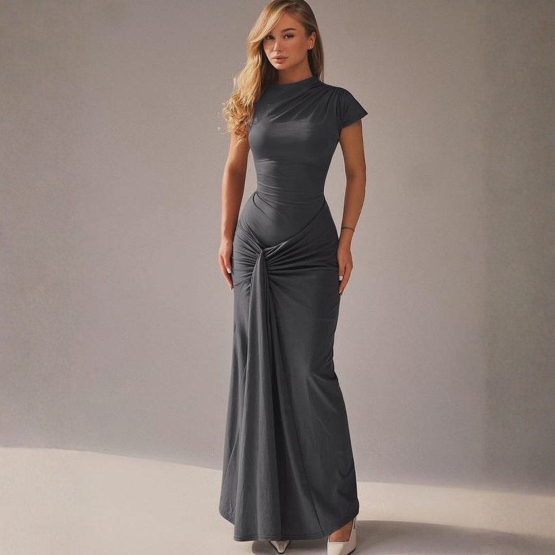 Joan – Elegant Mermaid Hem Long Sleeve Bodycon Dress