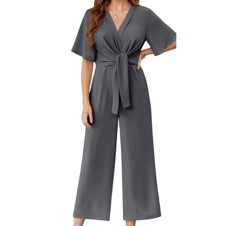 Gabriella – Elegant Summer Tie Knot Jumpsuit