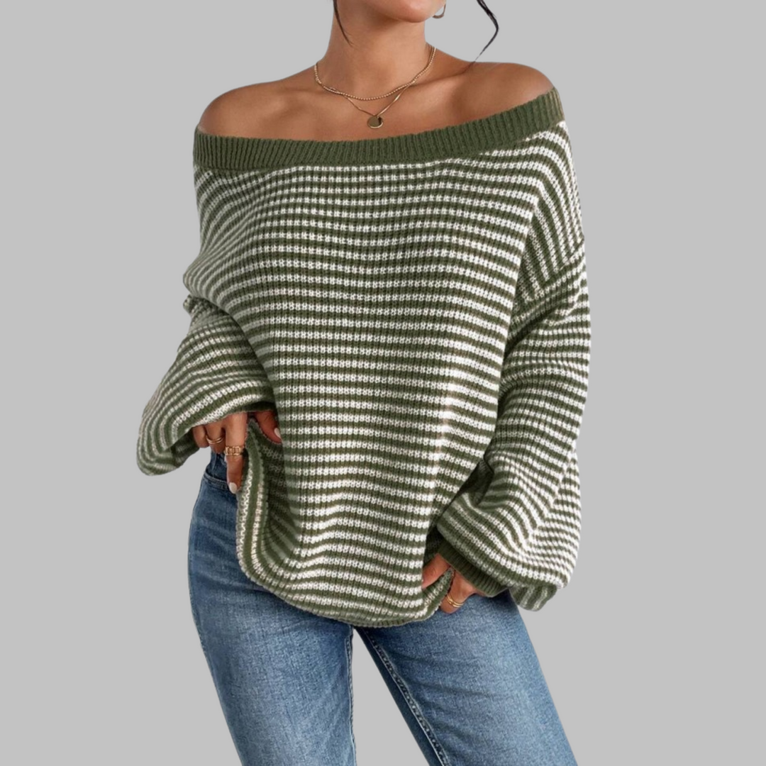 Vera – Casual Scoop Neck Long Sleeve Sweater