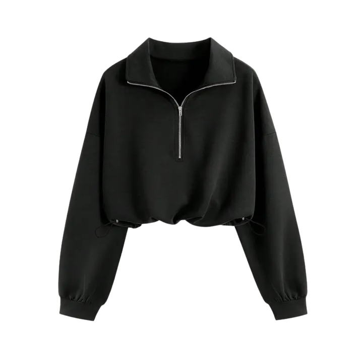 Glenda – Elegant Warm Bomber Jacket with Faux Fur Collar and Hood