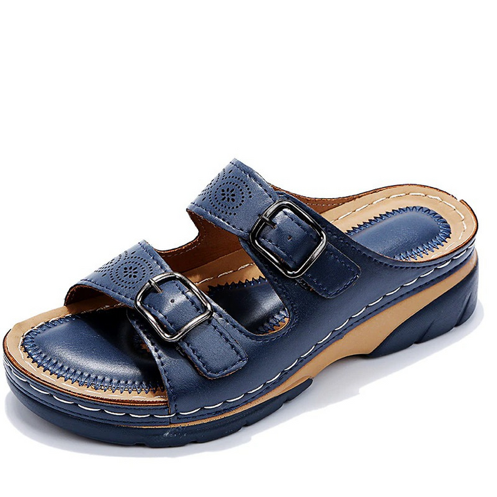 Alicia – Double Buckle Orthopedic Comfort Sandals