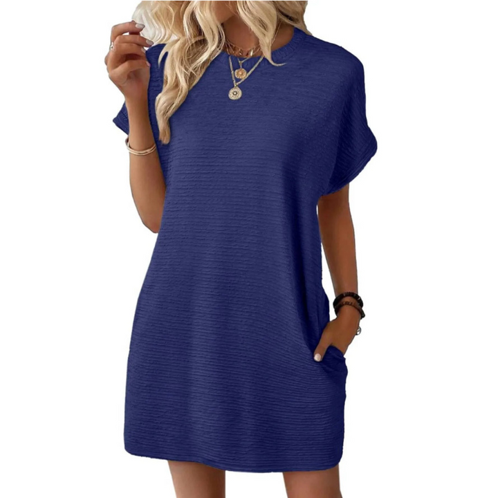 Teresa – Casual Minimalist Round Neck Summer Dress