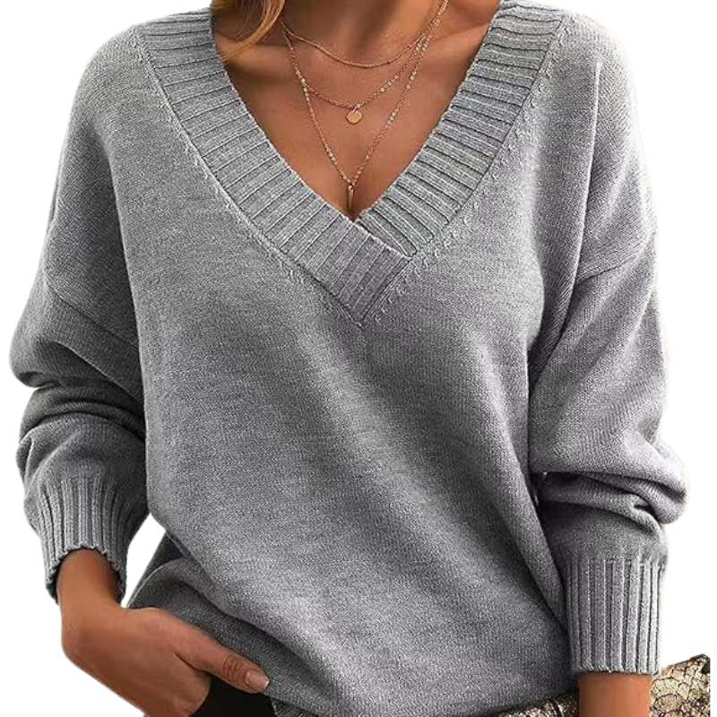 Teresa – Comfy Drop Shoulder Long Sleeve Sweater