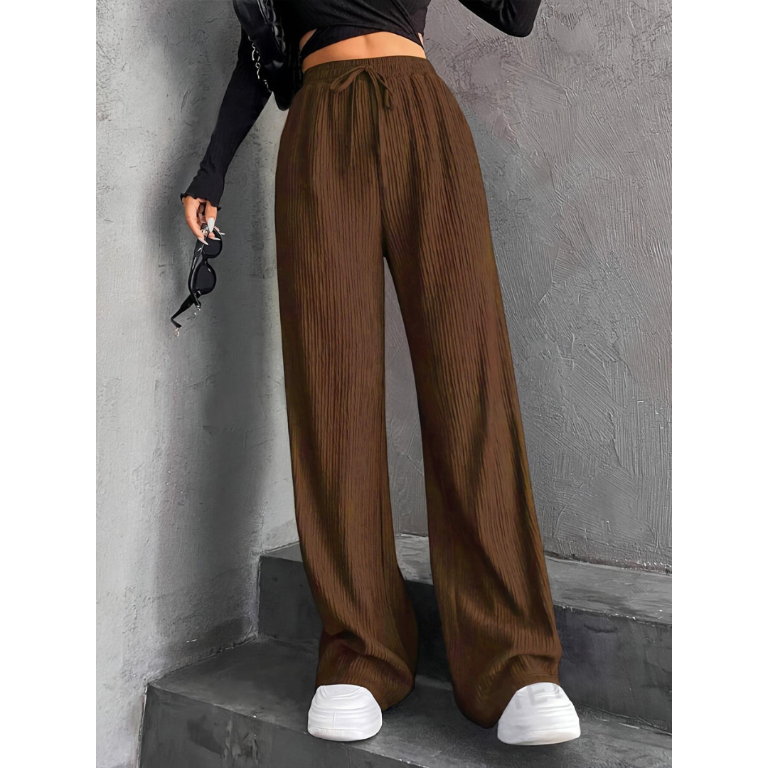 Lynda – Casual Wide Leg Comfy Everyday Trousers