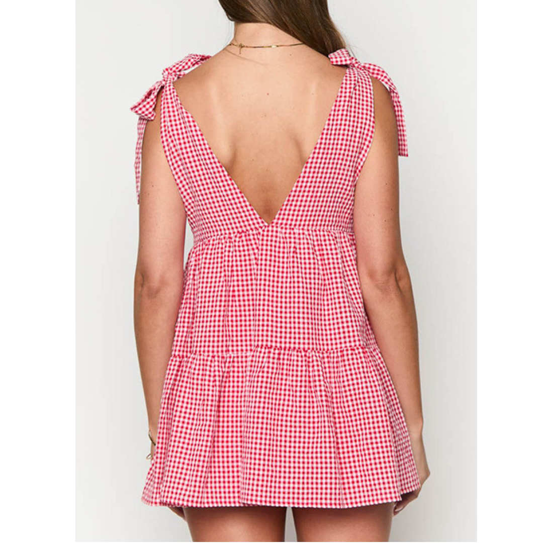 Jean – Sleeveless Halter Ruched Pocket Dress