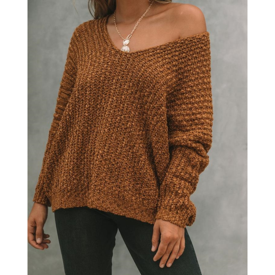 Angela – Luxe Buttoned Sweater