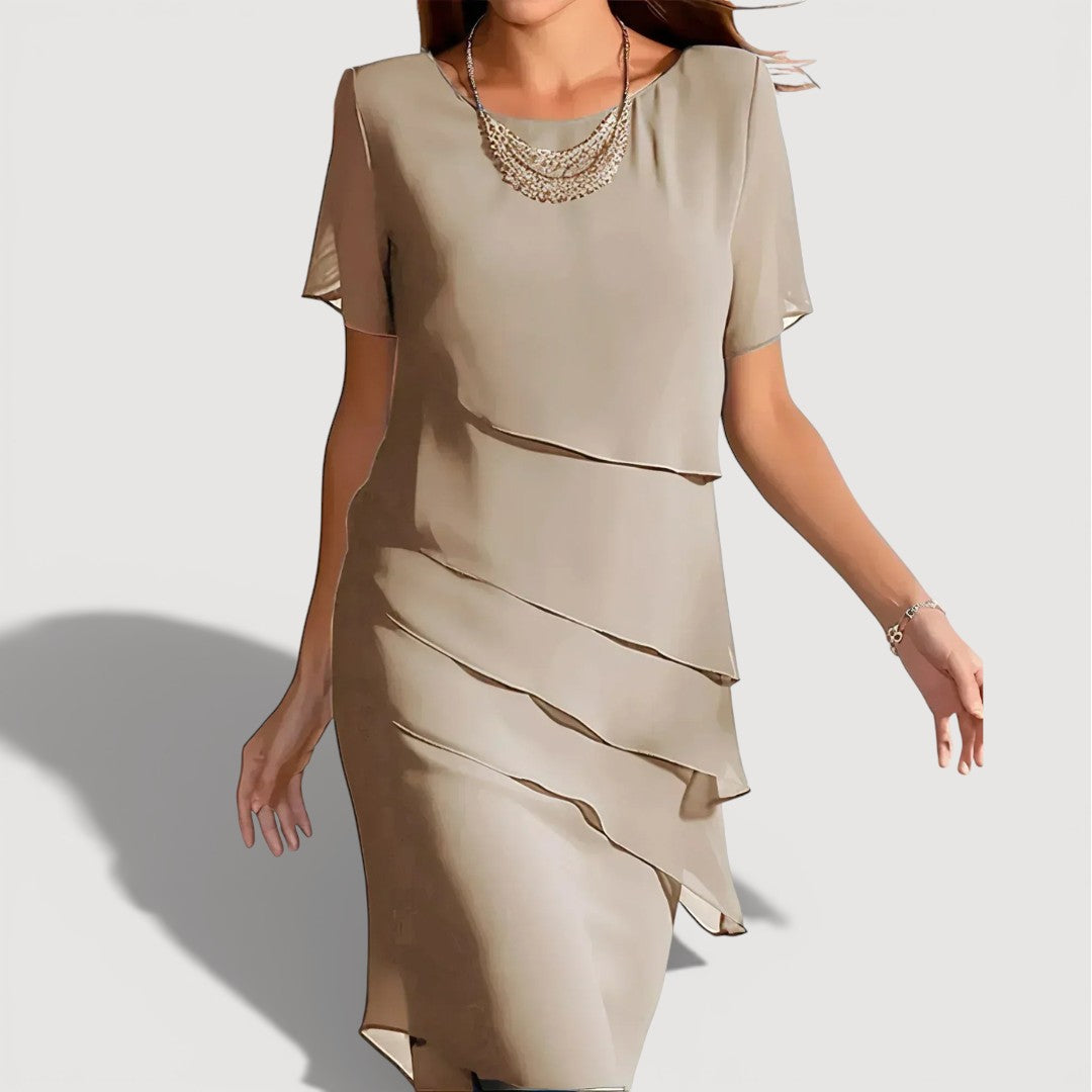 Pamela – Layered Midi Dress