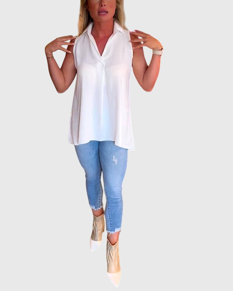 Rosamund – Sleeveless Blouse