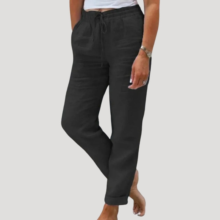 Janet – Casual Drawstring Lightweight Trousers